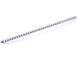 Geribbelde penis stick / dilator - 6 mm