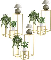 Bloemenstandaard Set van 3 Goud Metaal ML-Design