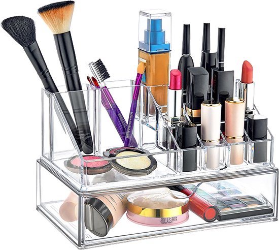 Organisateur de maquillage Box Up avec tiroir - Transparent | bol