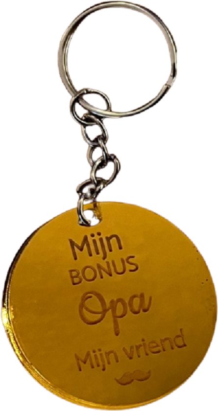 Porte-clés LBM mon papy bonus, mon ami - or