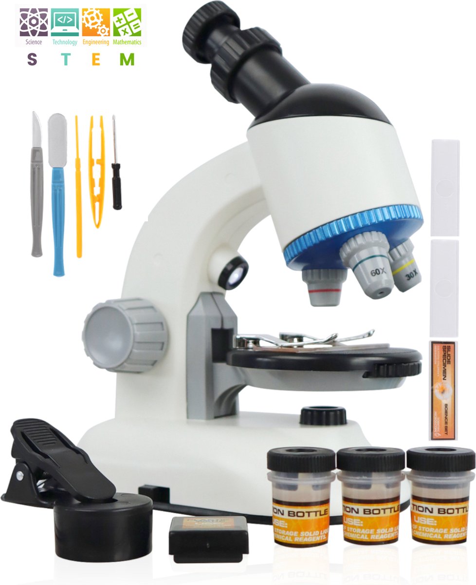 ODESSEY® Julius Edition Microscoop Set - Microscoop voor Kinderen - 1200X Vergroting
