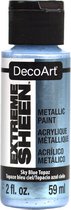 Acrylverf - Sky Blue Topaz - Metallic - Extreme Sheen - DecoArt - 59 ml