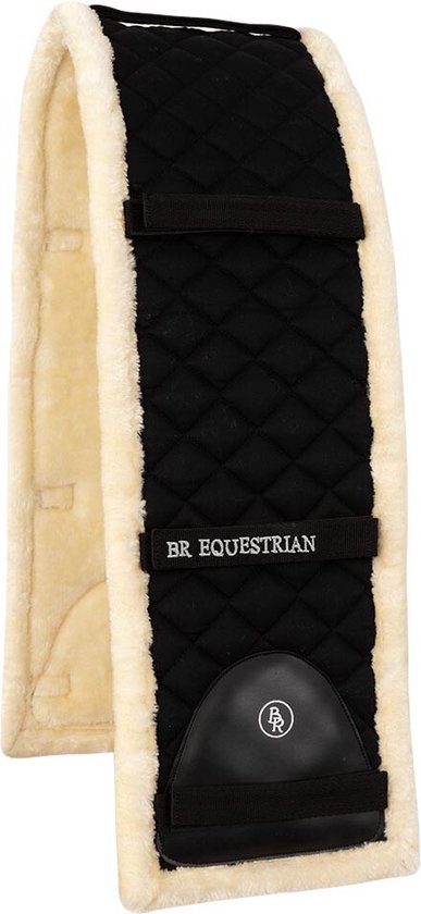 Foto: Br longeerpad artificial fur black naturel maat full