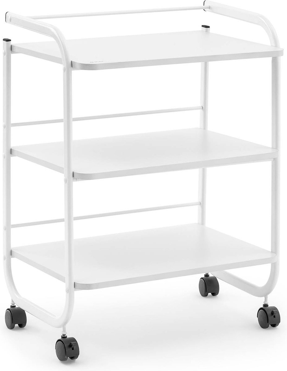 Cosmetica trolley - 3 Planken - 60 x 43 x 83 cm - Wit - physa