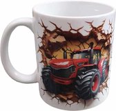 Koffie beker - thee mok - tractor - boerderij - boer