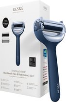 GESKE | SmartAppGuided™ MicroNeedle Face & Body Roller | 8 in 1 | Elektrische dermaroller | Microneedling | Microneedling-apparaat | Naaldrol | Naaldroller | Schoonheidsroller voor gezicht en lichaam