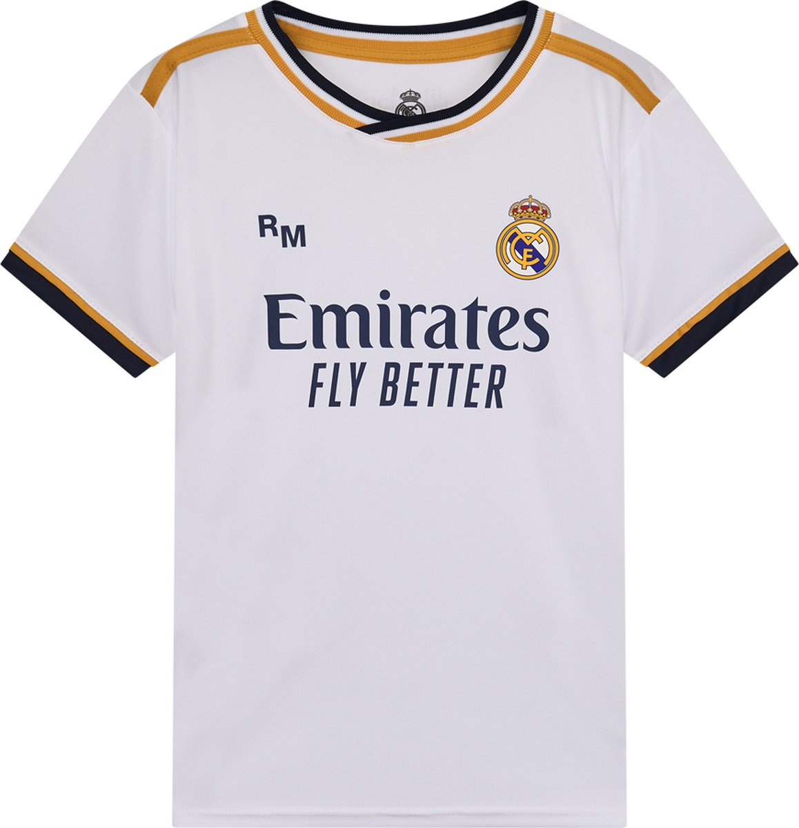 Real Madrid Thuis Shirt Kids 23/24 - Maat 116 - Sportshirt Kinderen - Wit