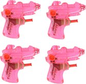 Mini waterpistool - 8x - roze - kunststof - 8 centimeter - zomer speelgoed