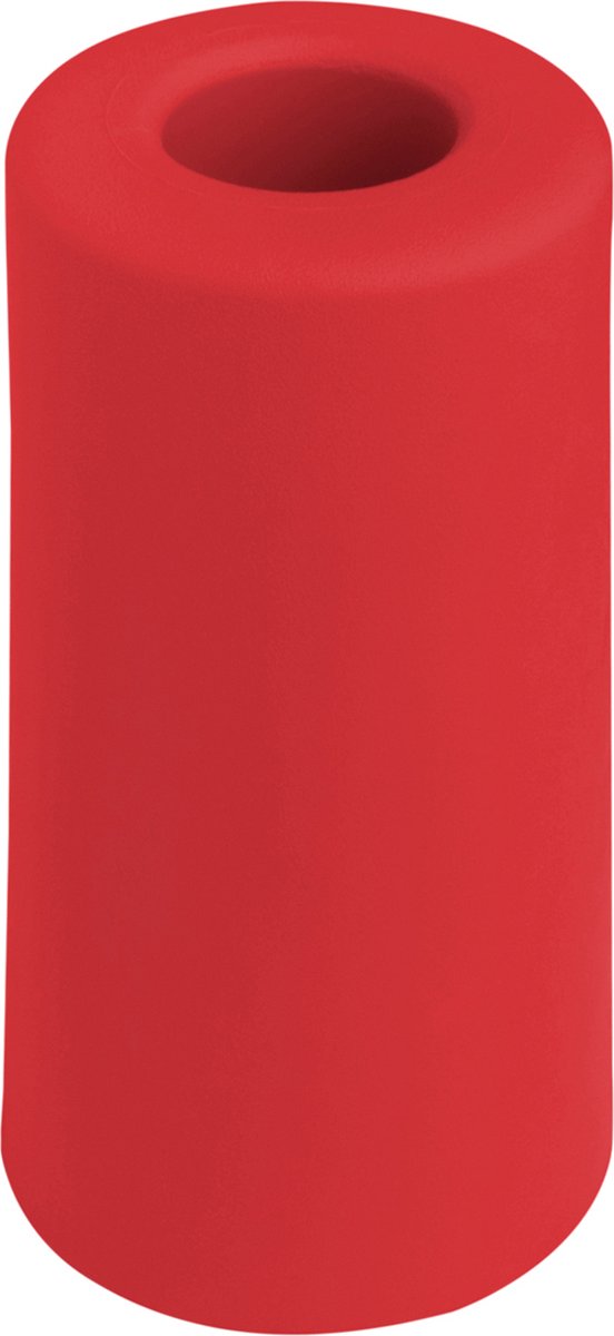 Deurstopper rubber Ø40x75 mm rood. Deltafix.