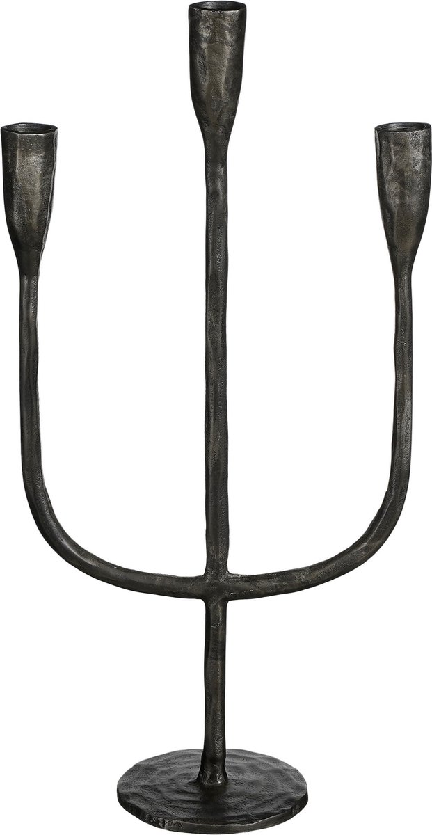 House of Seasons Stretto Kandelaar - L21 x B10 x H41 cm - Zwart