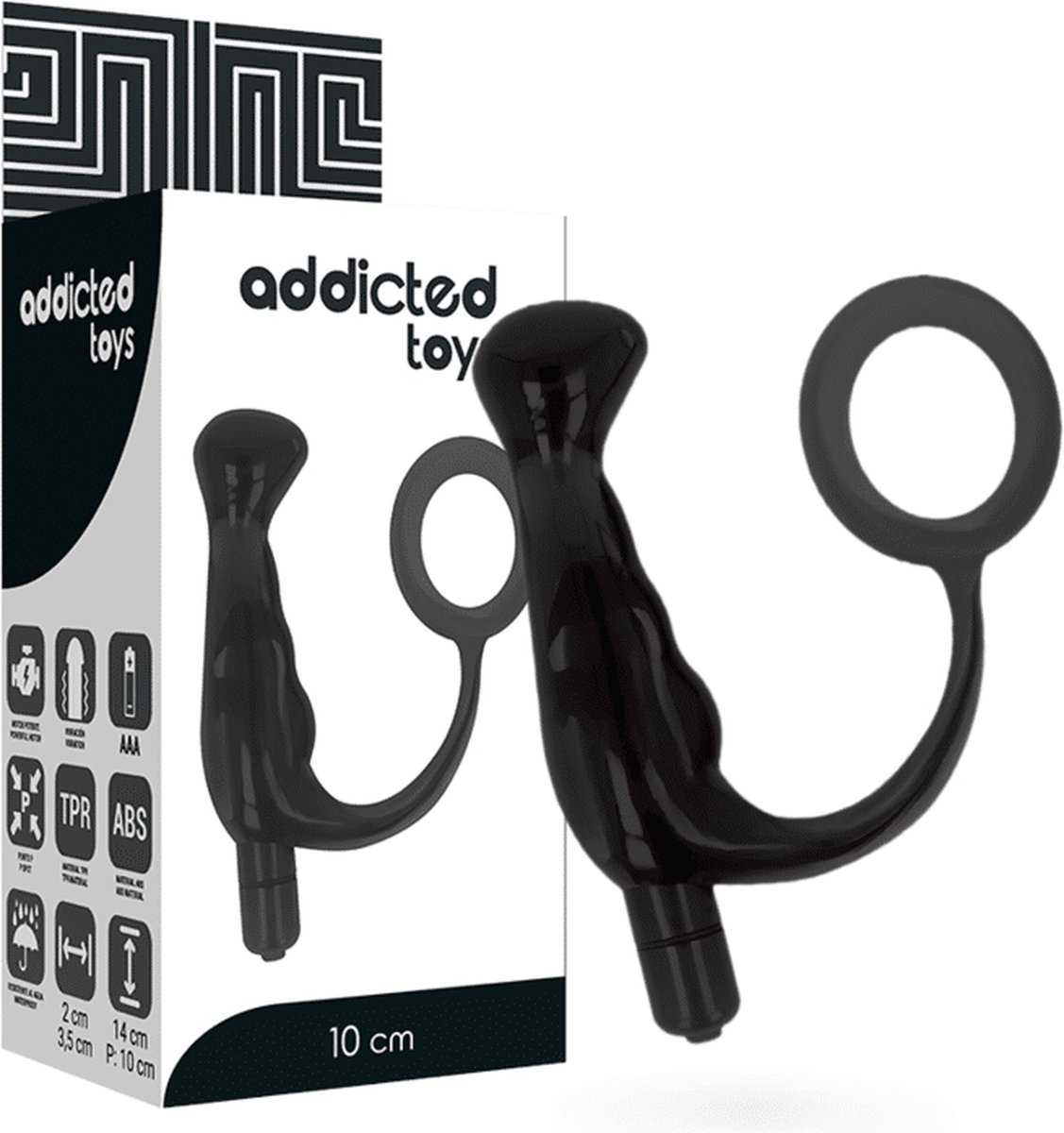 Goedkoopste ADDICTED TOYS | Addicted Toys Prostatic Vibrator Black 10 Cm