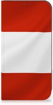 Hoesje Geschikt voor iPhone 15 Pro Max Telefoonhoesje met Naam Oostenrijkse Vlag