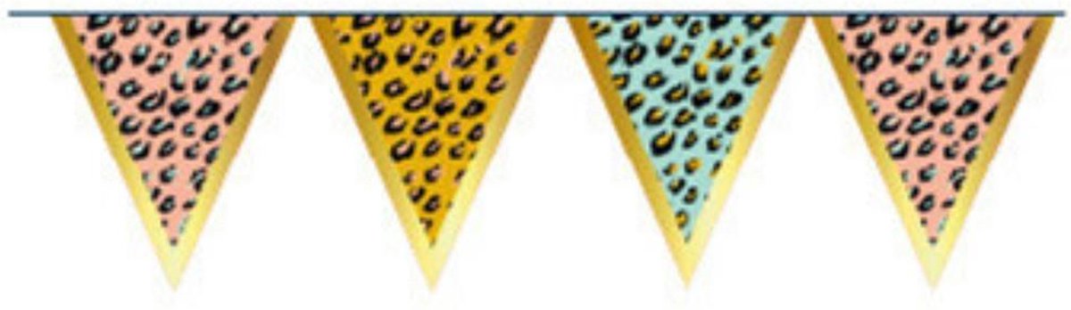 5000152 Vlaggenlijn Funky Leopard 350 cm