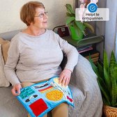 Friemeldeken - Voeldeken - Fruffeldeken - Voor Senioren met Dementie - Kalmerende Activiteiten - Voelkussen - Helpt Bij: Alzheimer, Dementie, Asperger, Autisme, Angst en Meer - Fidget Blanket