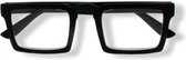 Noci Eyewear TCB357 Carl Leesbril +1.00 - Mat zwart - Groot rechthoekig montuur