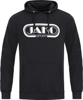 Jako Retro Sweater Met Kap Heren - Zwart | Maat: XXL