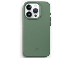Woodcessories Bio Case MagSafe - Geschikt voor iPhone 15 Pro Max - Duurzaam - Eco vriendelijk - Gemaakt van bio-materialen - Groen