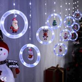 Éclairage de Noël – Lumières de fenêtre – Lumières de fenêtre de Noël – Rideau String LED 3 m x 0 avec 8 modes – Décoration de Noël pour fêtes intérieures, mariages et chambres – avec télécommande