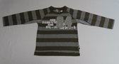 T- shirt met lange mouw - Jongens - Bruin /grijst - 2 jaar 92