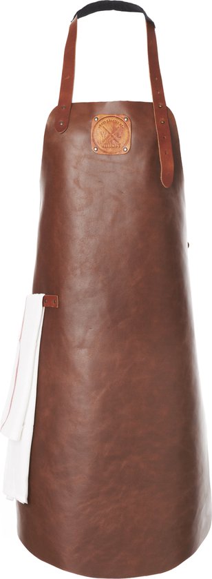 Witloft Leren schort XL, Zwart