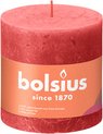 Bolsius Stompkaars Blossom Pink Ø100 mm - Hoogte 10 cm - Roze - 62 branduren