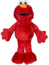 Sesamstraat pluche knuffel pop - Elmo - stof - 28 cm/37 cm staand - Bekende cartoon figuren