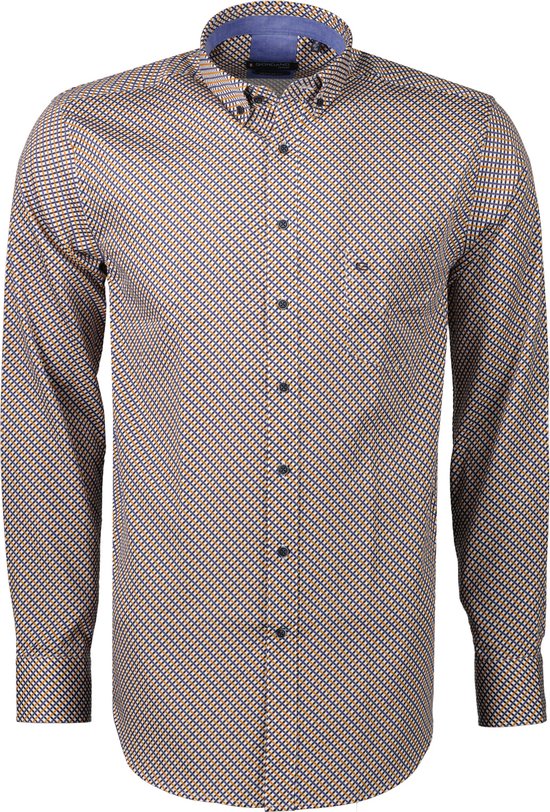 Giordano Overhemd - Modern Fit - Bruin - XL