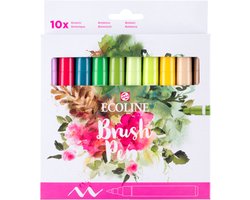 Ecoline Brush Pen set Botanisch | 10 colours