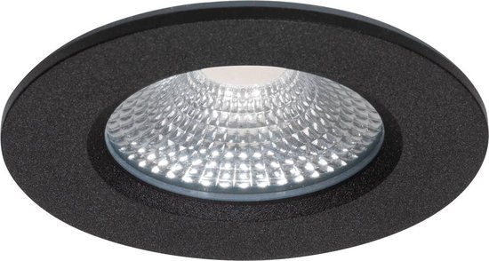 Ledmatters - Inbouwspot Zwart - Dimbaar - 5 watt - 500 Lumen - 4000 Kelvin - Koel wit licht - IP65 Badkamerverlichting