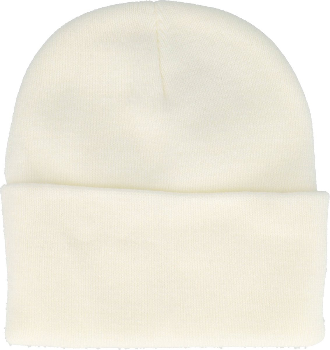 Haarsoires Beanie Muts - Basic - Unisex - Wit - One Size - Trendy - voor Dames Heren & Kinderen