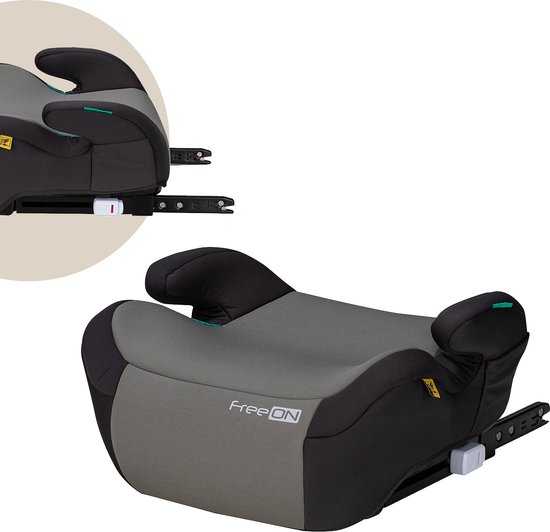 FreeON Booster - Zitverhoger Taurus Fix - i-Size - Grijs (125 - 150cm)