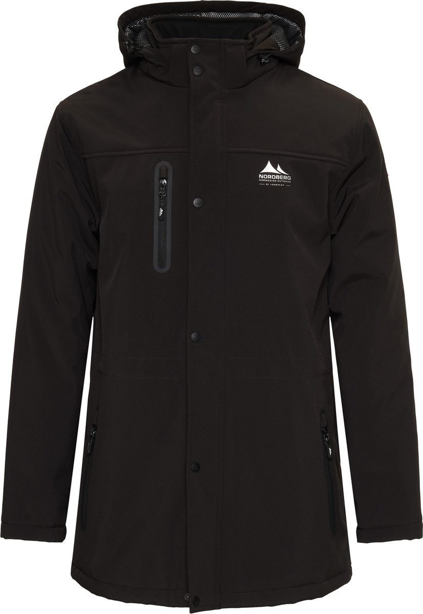 Nordberg ANDRE - Lange Winterjas - Heren - Zwart - Maat 4XL