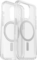 Geschikt voor OtterBox Apple iPhone 15 Pro Symmetry Geschikt voor Mag Hoesje - Transparant