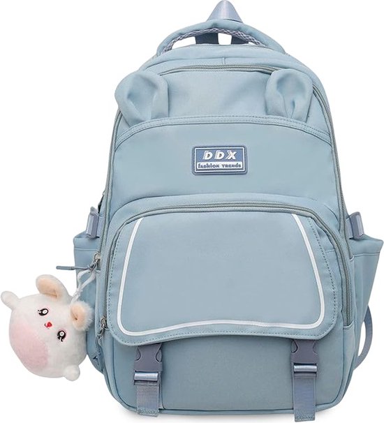FANDARE Rugzakken voor dames, schoolrugzak, meisjes, schooltas met USB-schooltas, tieners, reizen, dagrugzak, 15,6 inch, laptop, dagrugzak voor scholieren, kantoor, dagelijks gebruik, vrije tijd