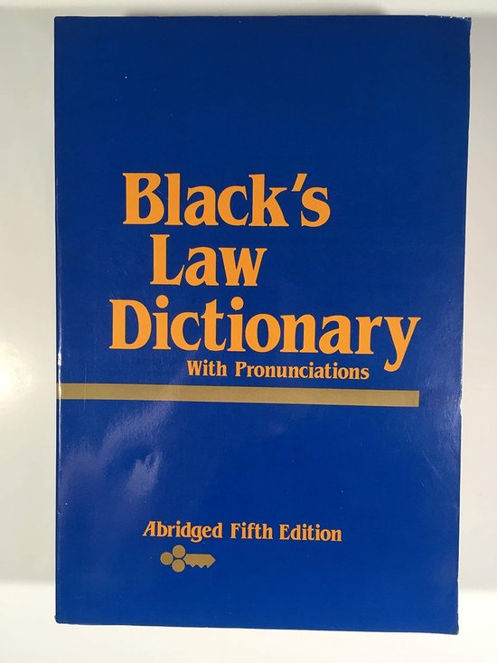 9780314771353 - Black's Law Dictionary: Abridged Fifth Edition