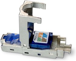 Nedis RJ45-Connector - Male - Toolless CAT6 / CAT6a - Recht - Verguld - 2 Stuks - Metaal - Blauw / Grijs - Doos