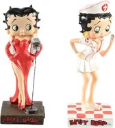 Betty Boop verzamelfiguurtjes - beeldjes kunsthars - zangeres en dokter - 12 cm