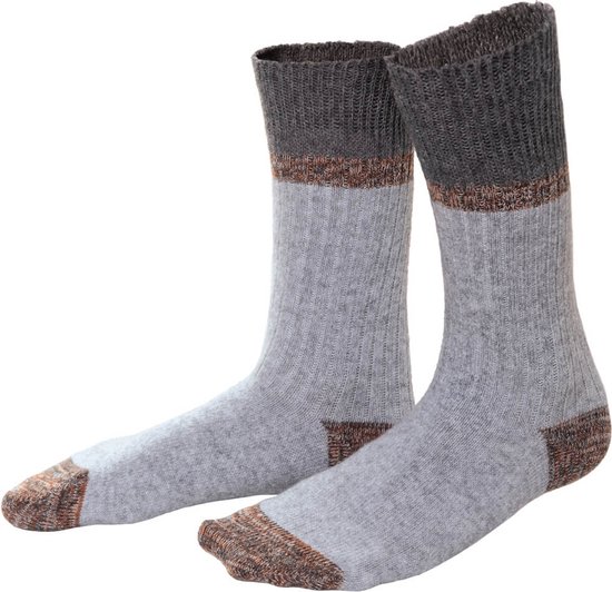 Living crafts - sokken wol met katoen Patrice - stone grey