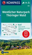 Carte touristique Kompass - Kompass WK812 Westlicher Naturpark Thüringer Wald