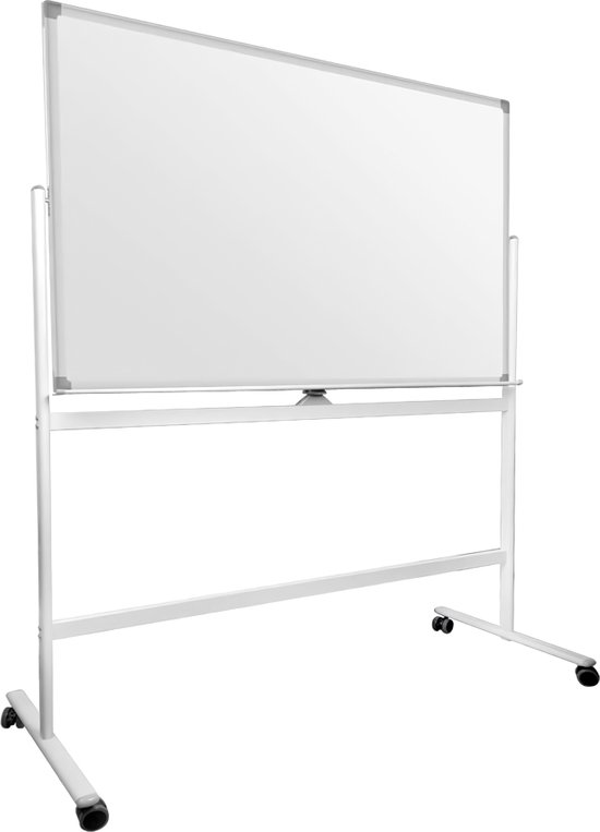 Tableau blanc mobile double face, 110 x 80 cm / support pour tableau