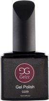 Gelzz Gellak - Gel Nagellak - kleur Lady Godiva G229 - Rood - Semitransparante kleur - 10ml - Vegan