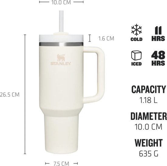 STANLEY Quencher H2.0 FlowState roestvrij staal vacuü geïsoleerde