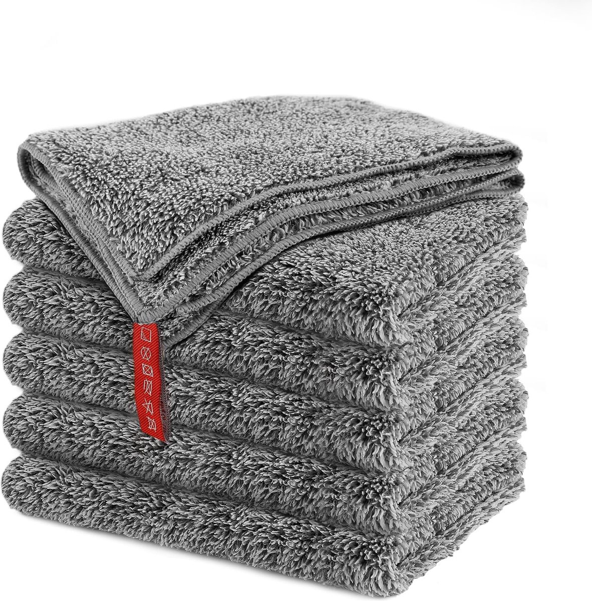 Set van 6 microvezel theedoeken, keukendoeken