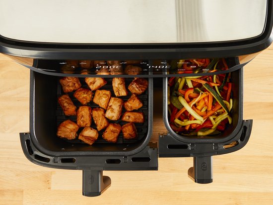 Tefal Easy Fry Dual XXL & Grill EY905B - Dubbele Airfryer - 8.3L - Grillfunctie - 8 Programma's - 70% Energiebesparing