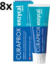 Curaprox Tandpasta Enzycal Zero Fluoride - 8 x 75 ml - Voordeelverpakking