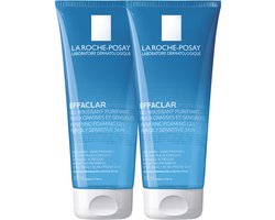 La Roche-Posay Effaclar Schuimende Reinigingsgel - Gezichtsreinigingsmiddel - voor een vette Huid met Neiging tot Acne - 2x200ml