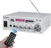 Amplificateur audio - Amplificateur stéréo avec Bluetooth - Amplificateur Audio avec portails karaoké - Écran LED - Polyvalent