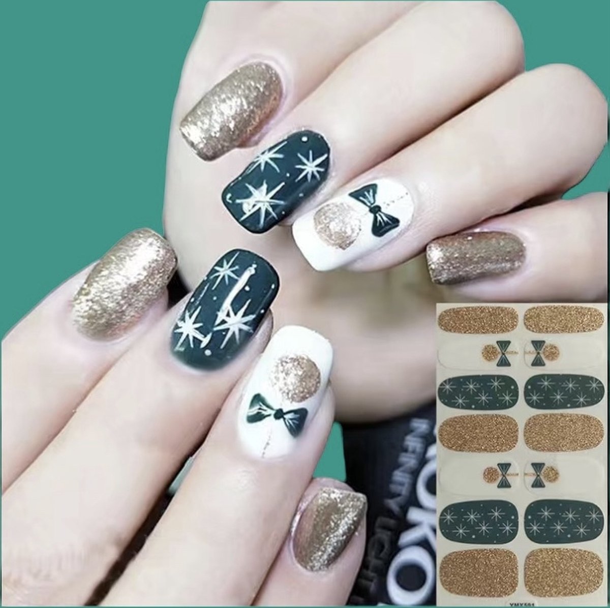 Goedkoopste Nagelstickers kerst (Christmas Nail Stickers) nr 591