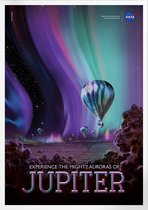 Mighty Auroras Of Jupiter | Space, Astronomie & Ruimtevaart Poster | A4: 21x30 cm