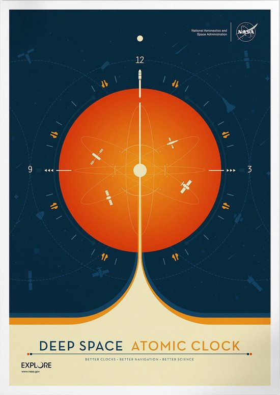 Deep Space Atomic Clock (Orange) | Space, Astronomie & Ruimtevaart Poster |